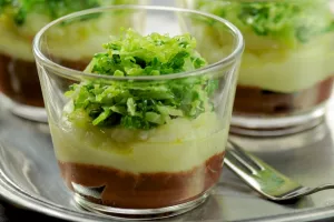 Parmentier met zwarte pens