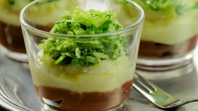 Parmentier met zwarte pens