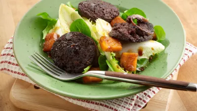 Bloedworst/grondwitloof/Vlaams roodbruin bier/Limburgse stroop