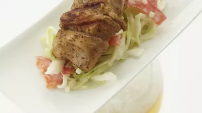 Oost-Vlaams kerstbier met een brochette van Mechelse koekoek met Hamse graanmosterd