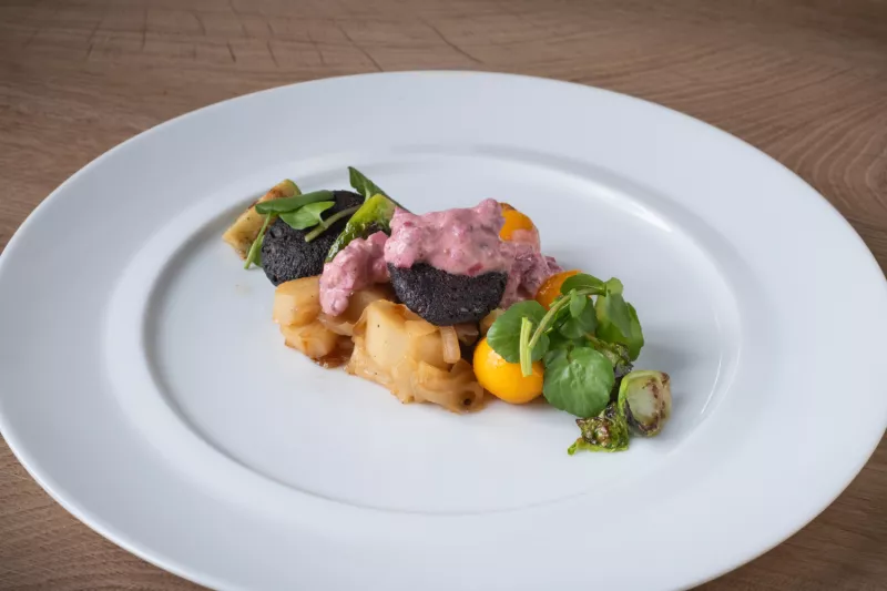 Wintergroentjes met schapenplattekaas en elixir Streekproduct.be
