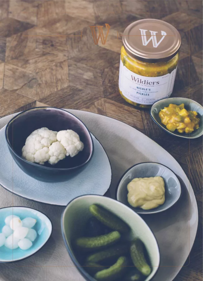 hapje met Belgische pickels Streekproduct.be